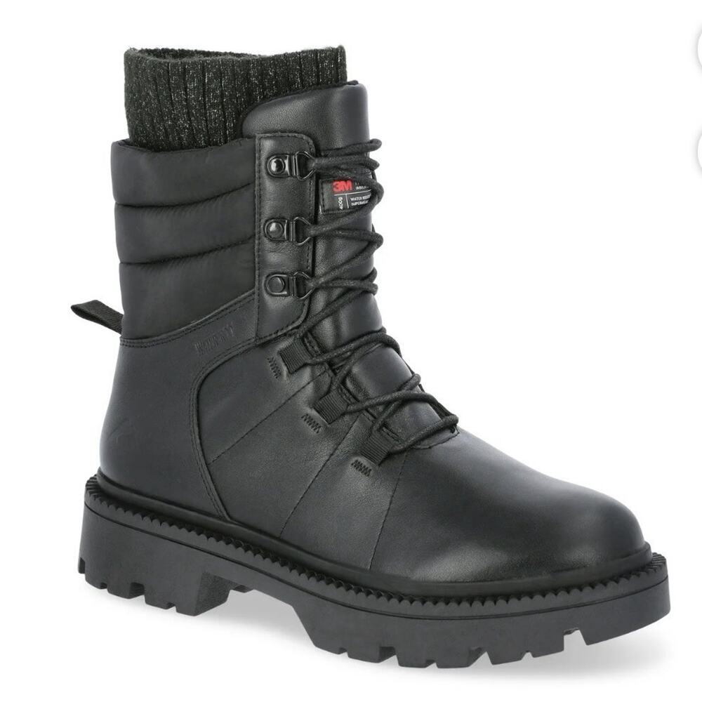Ozark Trail Women's 10 Lace Up Combat Snow Leather Waterproof Boots NWT